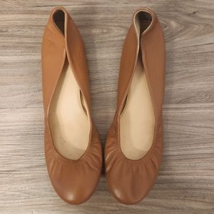 J. Crew Brown Leather Flats